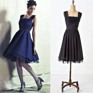 Anthropologie Girls From Savoy Dress Peggy Sue Full Skirt Retro Cottage Size 0